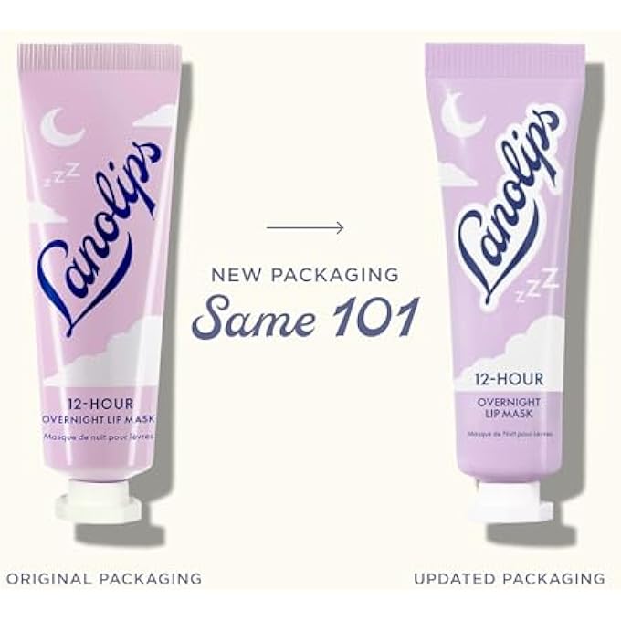 Lanolips 12 HOUR OVERNIGHT LIP MASK - RICH LIP MOISTURIZER WITH HYALURONIC ACID, VITAMIN C & CERAMIDES - RESTORE, SOFTEN & REPLENISH LIPS WHILE YOU SLEEP - CRUELTY-FREE LIP CARE (0.52 OZ / 15 G) - Image 2